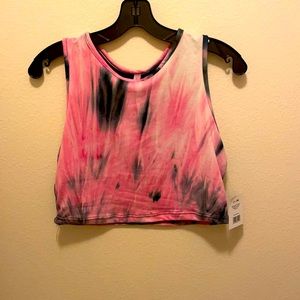 Pink n black tie dye